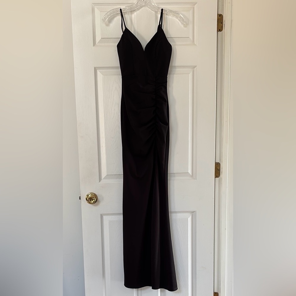 Elegant Black Evening Gown, XS